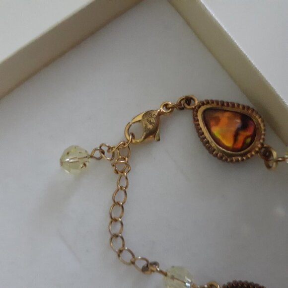 Fifth Avenue Collection On the Cat Walk Tiger Eye with beads Gold Bracelet - Picture 5 of 5